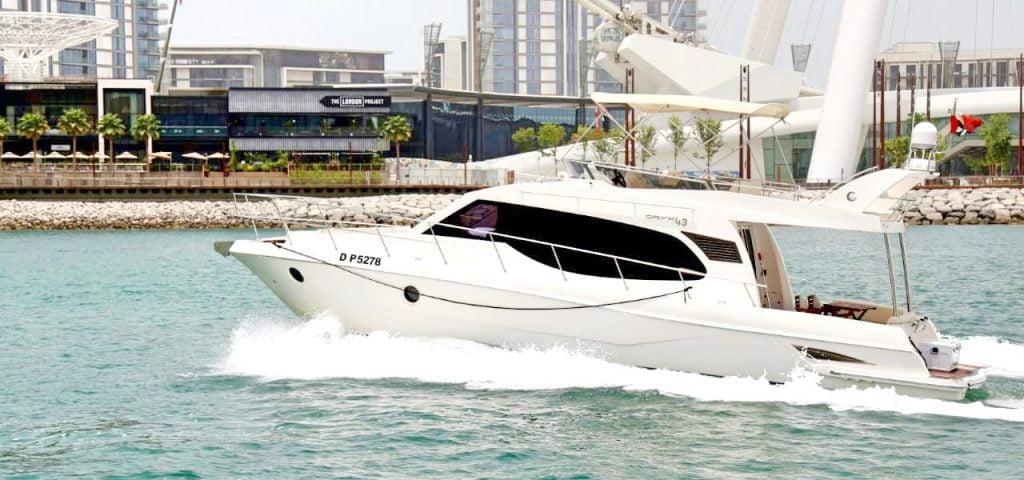 rent a yacht dubai marina